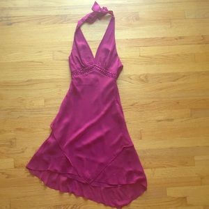 Beautiful silk halter style dress, size 2